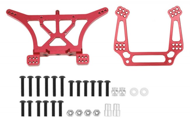 Rcmodel Sla2wd-02830 Aluminium F & R Shock Tower Set 1/10 Rc Traxxas Slash 2wd Ruslter Bandit Stampede Car Red