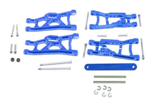 Rcmodel SLA2WD-5455/BU Aluminium Front & Rear Lower Suspension Arm W/ Tie Bar 1/10 Traxxas Slash 2wd Ruslter Bandit Car Blue