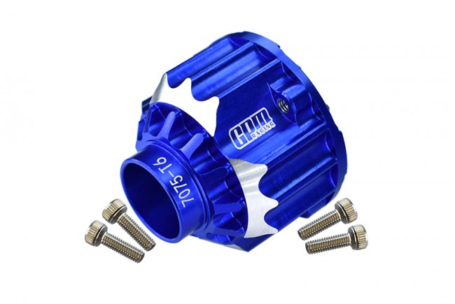 Gpm TXM8011N Aluminum 7075-t6 Front Or Rear Differential Case Traxxas 1/5 Electric 4wd X-maxx 6s 8s Monster Blue