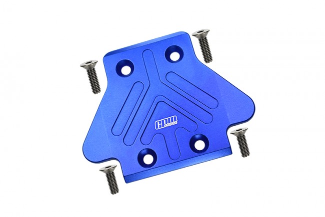 Gpm MAT331R Aluminum Rear Chassis Protection Plate Arrma 1/8 4wd Talion / Outcast 6s Blx Blue