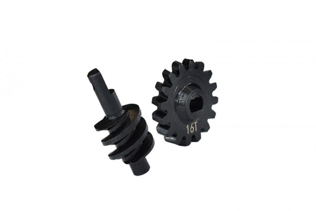 Gpm Carbon Steel Overdrive Differential Worm Gear Set 12/13/14/16t Axial Rc 1/24 4wd Scx24 Crawler 15t