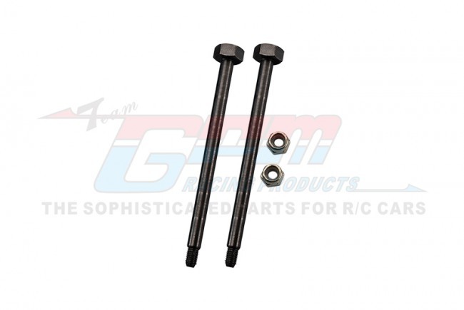 Gpm SLE55F/PIN-BK Medium Carbon Steel Front Suspension Outer Pins Traxxas 1/8 4wd Sledge Monster Truck 95076-4 