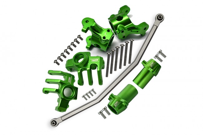 Gpm RBX192122 Aluminium Front C-hubs /  Front & Rear Kncukle Arm W/ Steering Rod Axial Racing Axial 1/10 4wd Rbx10 Ryft Brushless Rock Bouncer Axi03005 Green