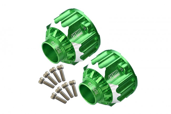 Gpm TXM8011N/2 Aluminum 7075-t6 Front & Rear Differential Case 7781 Traxxas 1/5 4wd X-maxx 6s 8s Monster Green