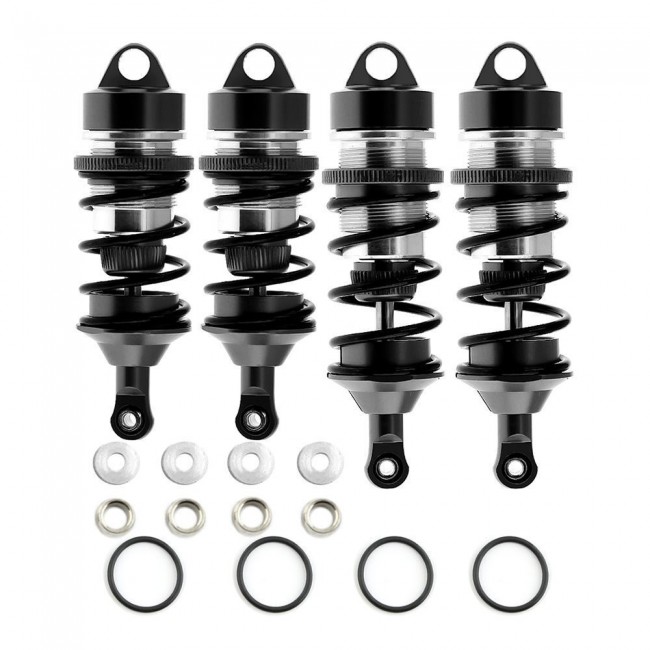 Alloy Front & Rear Oil Shock Damper 1/7 Arrma Limitless / Infraction / Felony F1 Black