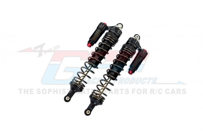 Gpm UDR135F/LN Aluminum 6061-t6 Front L-shape Piggy Back (built-in Piston Spring) Adjustable Spring Dampers 135mm Traxxas 1/7 Unlimited Desert Racer Pro-scale 4x4 85076-4 Black