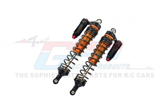 Gpm UDR135F/LN Aluminum 6061-t6 Front L-shape Piggy Back (built-in Piston Spring) Adjustable Spring Dampers 135mm Traxxas 1/7 Unlimited Desert Racer Pro-scale 4x4 85076-4 Orange