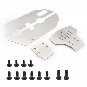 Stainless Steel Full Chassis Protector Plate Skid 1/10 Rc Traxxas Slash Pro 2wd