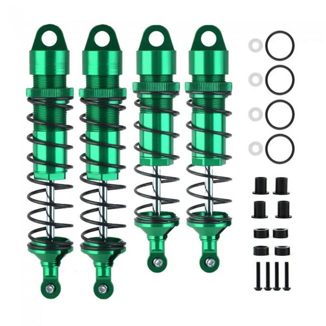 Aluminium Front & Rear Oil Damper Set 1/8 Rc Traxxas Sledge Monster 95076-4 Green