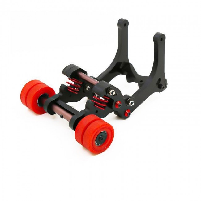 4 Wheel Adjustable Spring Wheelie Bar Traxxas 1/5 X-maxx 6s 8s Monster 77086-4 Red