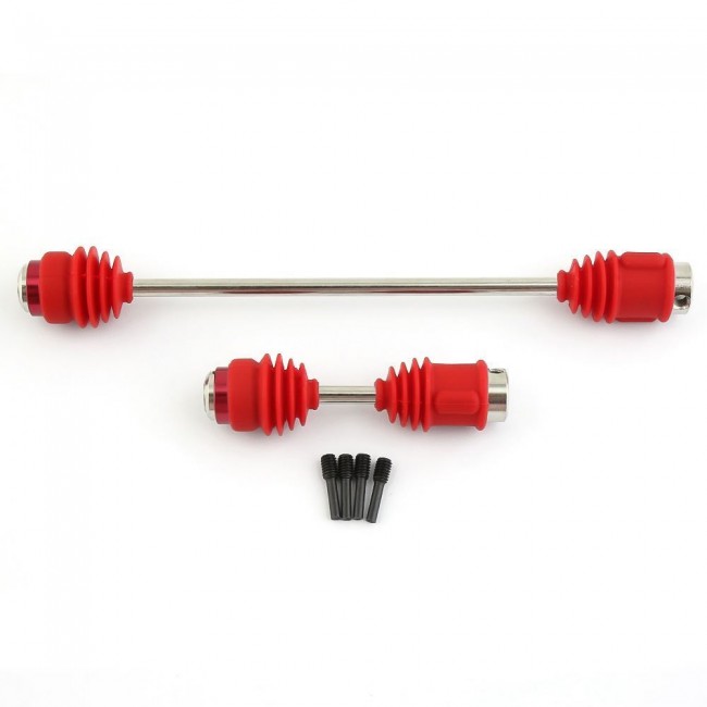 Center Hd F & R 8655r Cvd Driveshafts 1/10 Traxxas Rc E-revo 2.0 Vxl 86086-4 Red