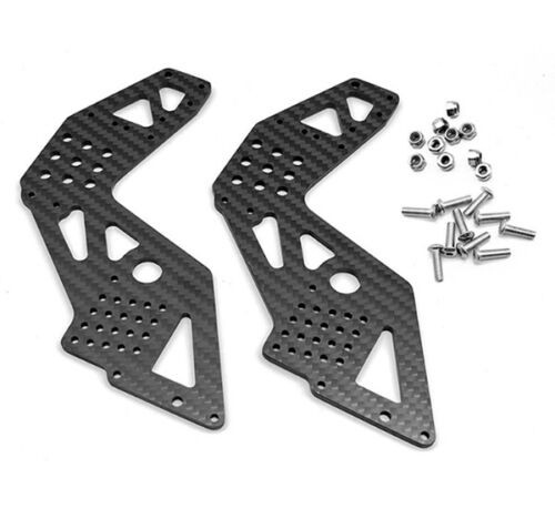 Carbon Fiber Chassis Side Panels F / R Losi 1/8 Lmt Solid Axle Monster Los04022 