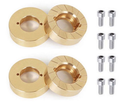 Front & Rear Brass Steering Cup Weights Counter 1/10 Axial Racing Scx10-ii 