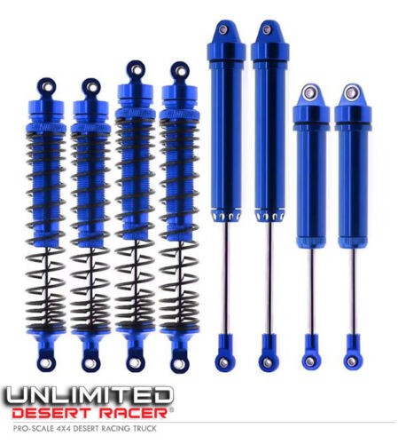 Full Alu Oil Damper Set 8pcs For Traxxas 1/7 Unlimited Desert Racer Udr 85086-4 Blue