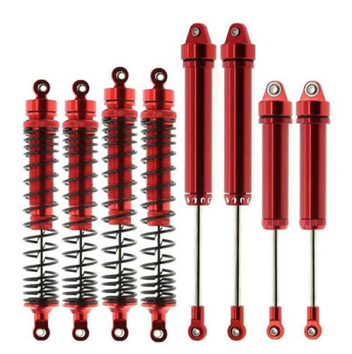 Full Alu Oil Damper Set 8pcs For Traxxas 1/7 Unlimited Desert Racer Udr 85086-4 Red