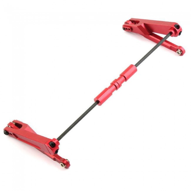 Alloy Rear Anti-roll Sway Bar W/ Linkage Arms Axial Rc 1/10 Axial Racing RBX10 Ryft Rock Bouncer Axi03005 Red
