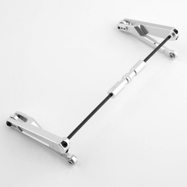 Alloy Rear Anti-roll Sway Bar W/ Linkage Arms Axial Rc 1/10 Axial Racing RBX10 Ryft Rock Bouncer Axi03005 Silver