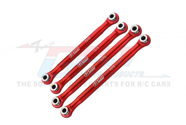 Gpm UTB049FR Aluminum 7075-t6 Front Upper & Rear Upper Links Parts Tree Axial 1/18 Utb18 Capra 4wd Unlimited Trail Buggy Axi01002 Red