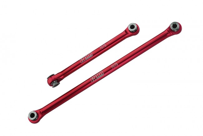 Gpm UTB162S Aluminium 7075 Steering Link Set Axi214001 1/18 Axial Rc Utb18 Capra 4wd Unlimited Trail Buggy Axi01002 Red