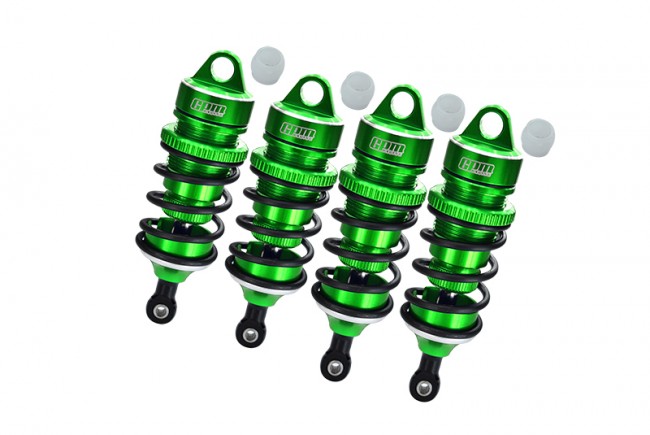 Gpm MAL07888FR Aluminum 6061-t6 Front 78mm And Rear 88mm Adjustable Spring Dampers With 6mm Shaft Arrma 1/7 4wd Limitless / Infraction V2 Blx Green