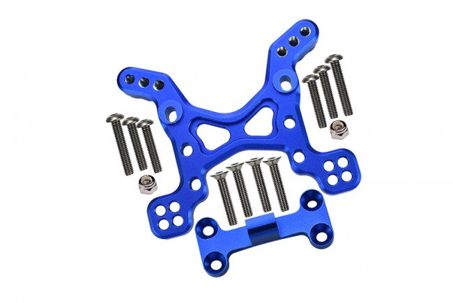 Gpm YT028 Aluminium Front Shock Tower Axial Axial 1/10 Rc Yeti Rock Racer Blue