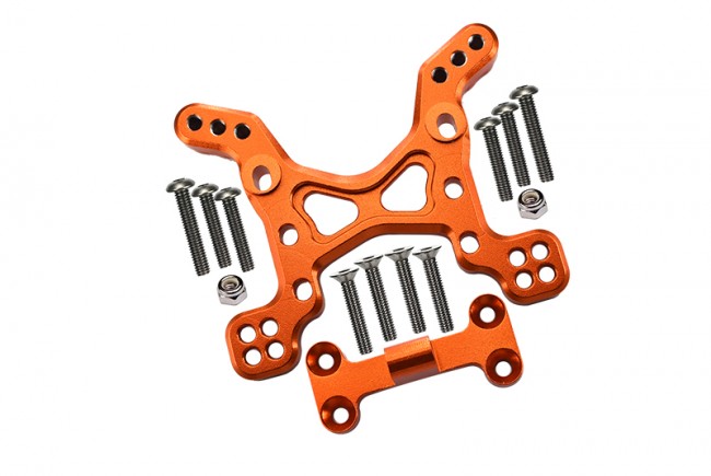 Gpm YT028 Aluminium Front Shock Tower Axial Axial 1/10 Rc Yeti Rock Racer Orange