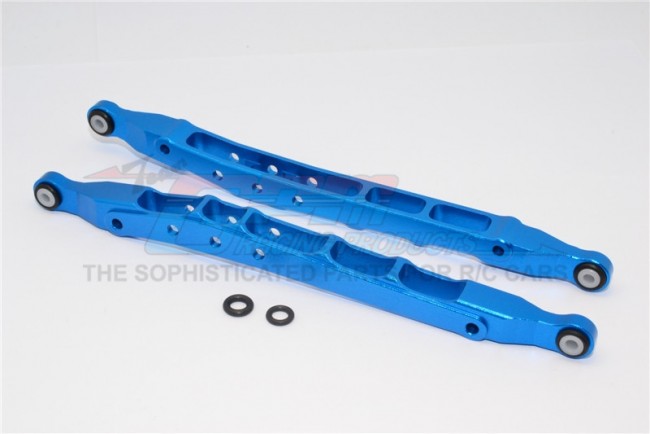 Gpm YT014L Aluminium Rear Lower Chassis Link Parts Axial 1/10 Rc Yeti Rock Racer Blue