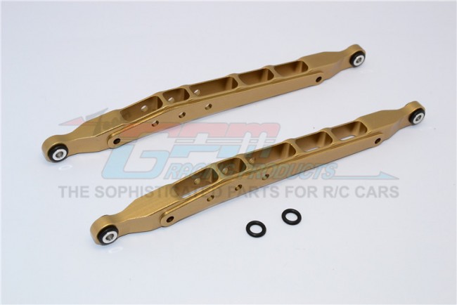 Gpm YT014L Aluminium Rear Lower Chassis Link Parts Axial 1/10 Rc Yeti Rock Racer Titanium