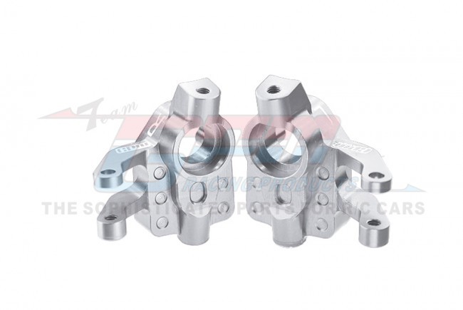 Gpm UTB021 Aluminum 7075-t6 Front Knuckle Arm Set Axial 1/18 Utb18 Capra 4wd Unlimited Trail Buggy Axi01002 Silver