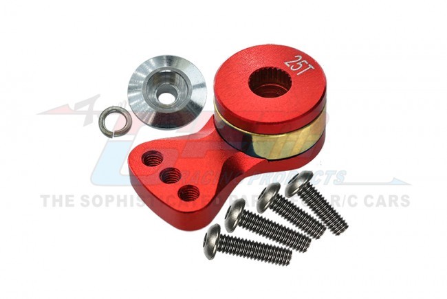 Gpm SH025TM/M Aluminium Hi-torque Servo Saver 25t Output Shaft M Red