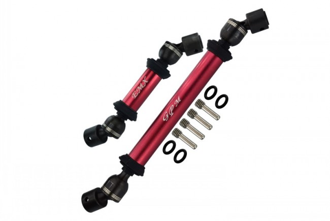 Gpm EMX2037S Aluminum Front / Rear Main Shafts Traxxas Emaxx 2 Monster Red