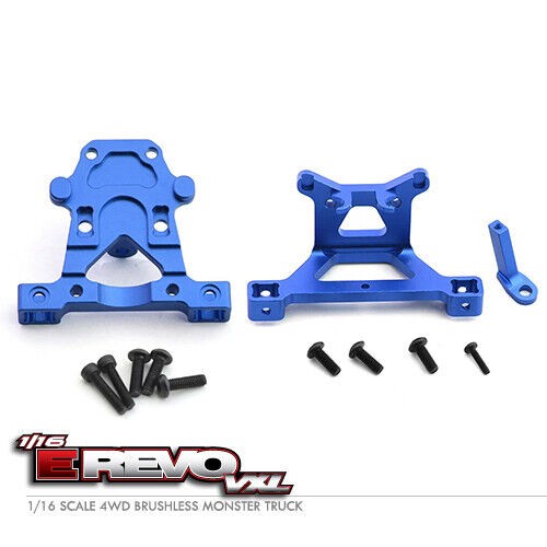 Aluminium Front & Rear Body Post Mount 7015 Rc Traxxas 1/16 Mini E-revo Summit Blue