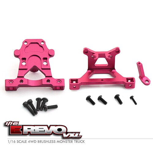 Aluminium Front & Rear Body Post Mount 7015 Rc Traxxas 1/16 Mini E-revo Summit Red