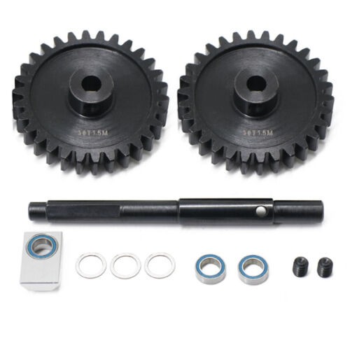 Steel Hd M1.5 Pinion Gear 30t W/ Spur Gear 30t / 35t Cush Input Drive Shaft 1/5 Traxxas X-maxx 8s / 1/6 Xrt Monster 30t / 30t