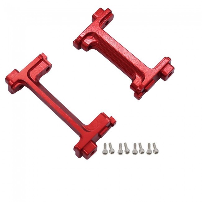 Aluminium Front & Rear Bumper Mount 9736 Traxas 1/18 Trx-4m Cralwer 97074 97054 Red