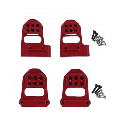 Aluminium Full Front & Rear Adjust Lift Shock Mount 1/18 Traxxas Trx-4m Crawler 97074 97054 Red