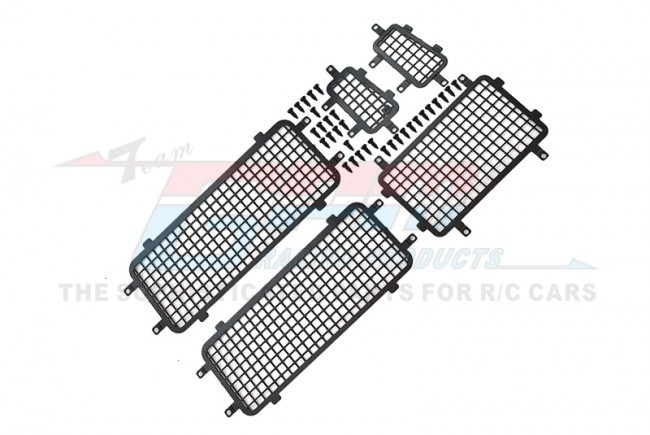 Metal Stereoscopic Side & Rear Window Net Traxxas 1/18 Rc Trx-4m Crawler Land Rover Defender 97054-1 