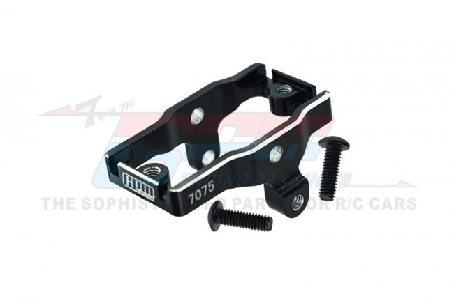 Gpm TRX4M024 Aluminum 7075-t6 Servo Mount 9739 Traxxas 1/18 4wd Trx-4m Ford Bronco 97074-1 / Land Rover Defender 97054-1 Black