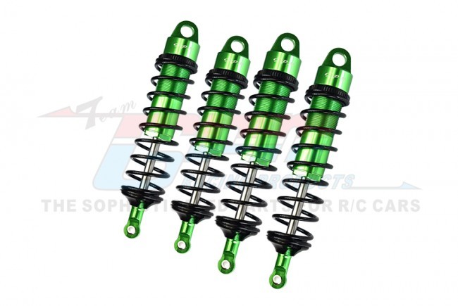 Gpm SLE128143 Aluminum 6061-t6 Front And Rear Adjustable Spring Dampers Traxxas 1/8 4wd Sledge Monster Truck 95076-4 Green