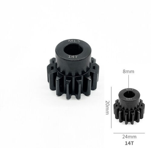 Steel Pinion Gear M1.5 8mm Inner 14t Rc 1/5 Traxxas X-maxx 1/6 Xrt / Arrma 1/5 Outcast Kraton 