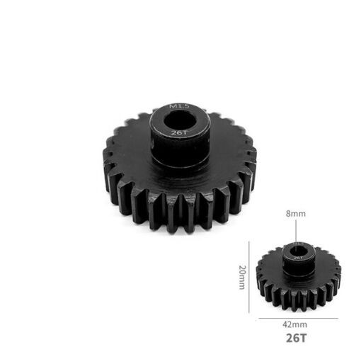 Steel Pinion Gear M1.5 8mm Inner 26t Rc 1/5 Traxxas X-maxx 1/6 Xrt / Arrma 1/5 Outcast Kraton 