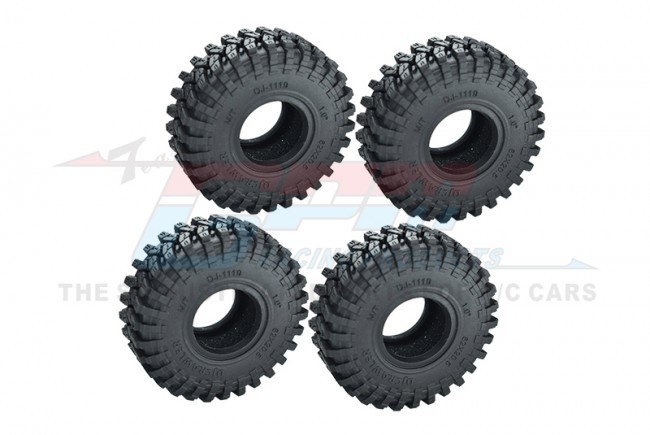 Gpm TRX4MZSP19A 1.0 Inch High Adhesive Crawler 62 X 20.5mm Rubber Tires Traxxas 1/18 Trx-4m / Axial Scx24 