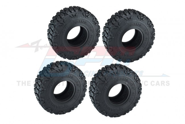 Gpm TRX4MZSP20B 1.0 Inch Adhesive Crawler Rubber Tires 60 X 22mm Traxxas 1/18 Trx-4m / Axial Scx24 