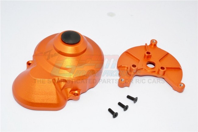 Aluminium Transmission Spur Gear Case Axial Smt10 Orange