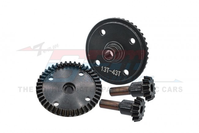 Gpm MAS1343TS/2 Steel Front And Rear Diff Bevel Gear 43t & Pinion Gear 13t Ar310441 Arrma Senton Typhon Infraction Limitless 