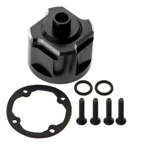 Aluminum 6061 Front / Rear Differential Case 9581 For Traxxas 1/8 Sledge Monster 95076-4 Black