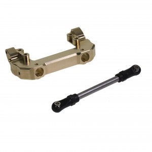 Brass Front Body Mount W/ Steering Tie Rod Axi231016 For 1/10 Rc Axial Racing Scx10-iii Crawler Axi03006b Axi03027
