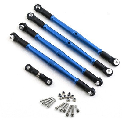 Aluminum Tie Rod Set W/ Steering Rod Arrma 1/8 Kraton / Outcast / Notorious / Talion 6s Blx Blue