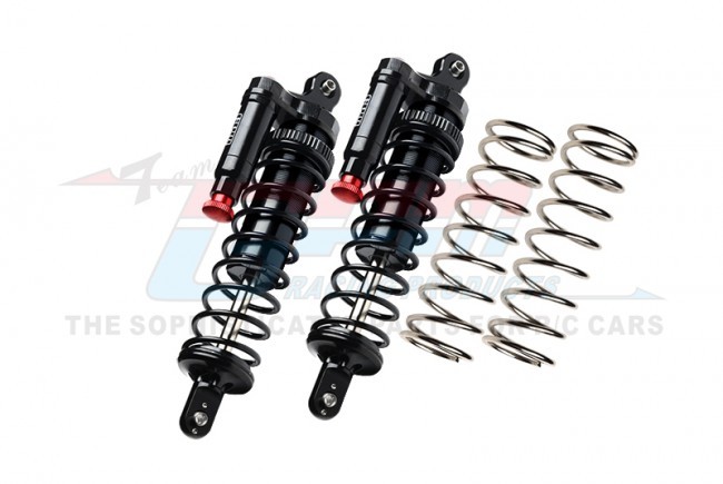 Gpm XRT172F/R/LA Aluminium 6061-t6 Front / Rear L-shape Piggy Back Adjustable Spring Dampers 7861 Traxxas 1/6 4wd Xrt 8s 78086-4 Black