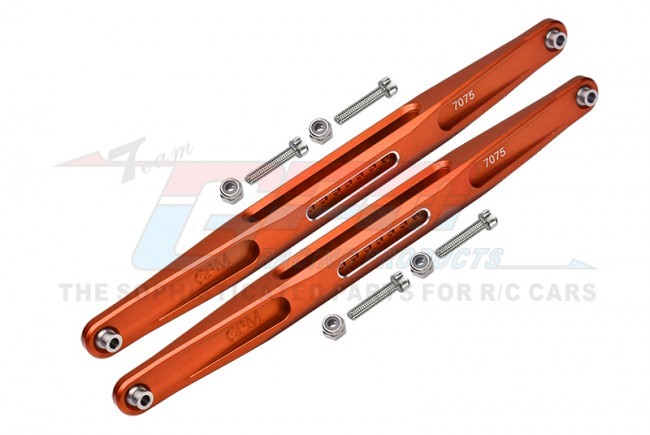 Gpm UDR014N Aluminum 7075-t6 Rear Trailing Arm Lower Links 8544 Traxxas 1/7 Unlimited Desert Racer Pro-scale 4x4 85076-4 Orange